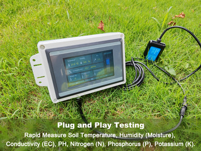 Soil Moisture Temperature Humidity EC PH NPK Sensor 7 in 1