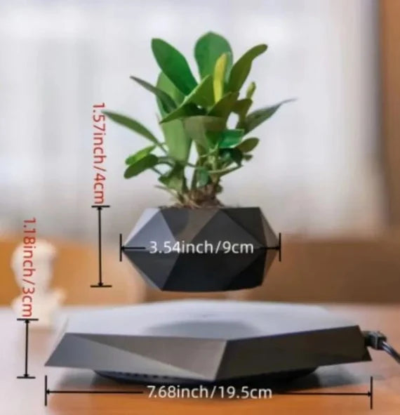Levitating Air Bonsai Pot Rotation